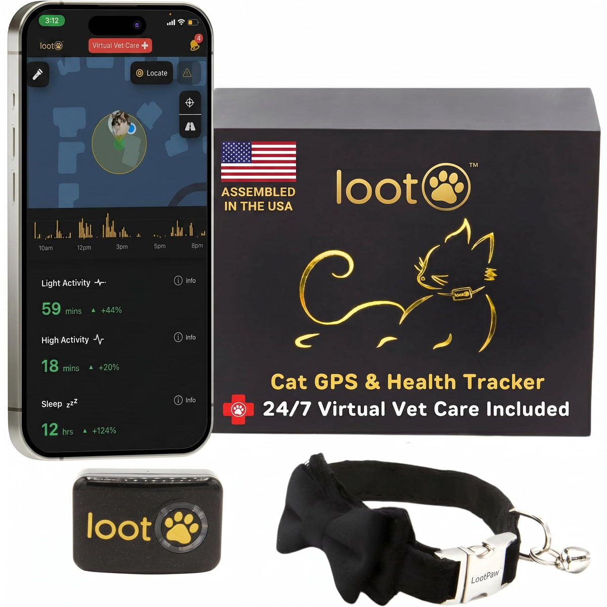 GPS Cat Tracker Collar L441813