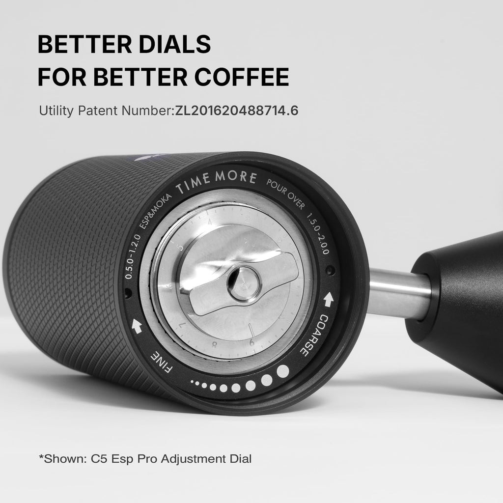 Manual Coffee Grinder with Conical Burr, Portable Hand Coffee Mill - Black J57057