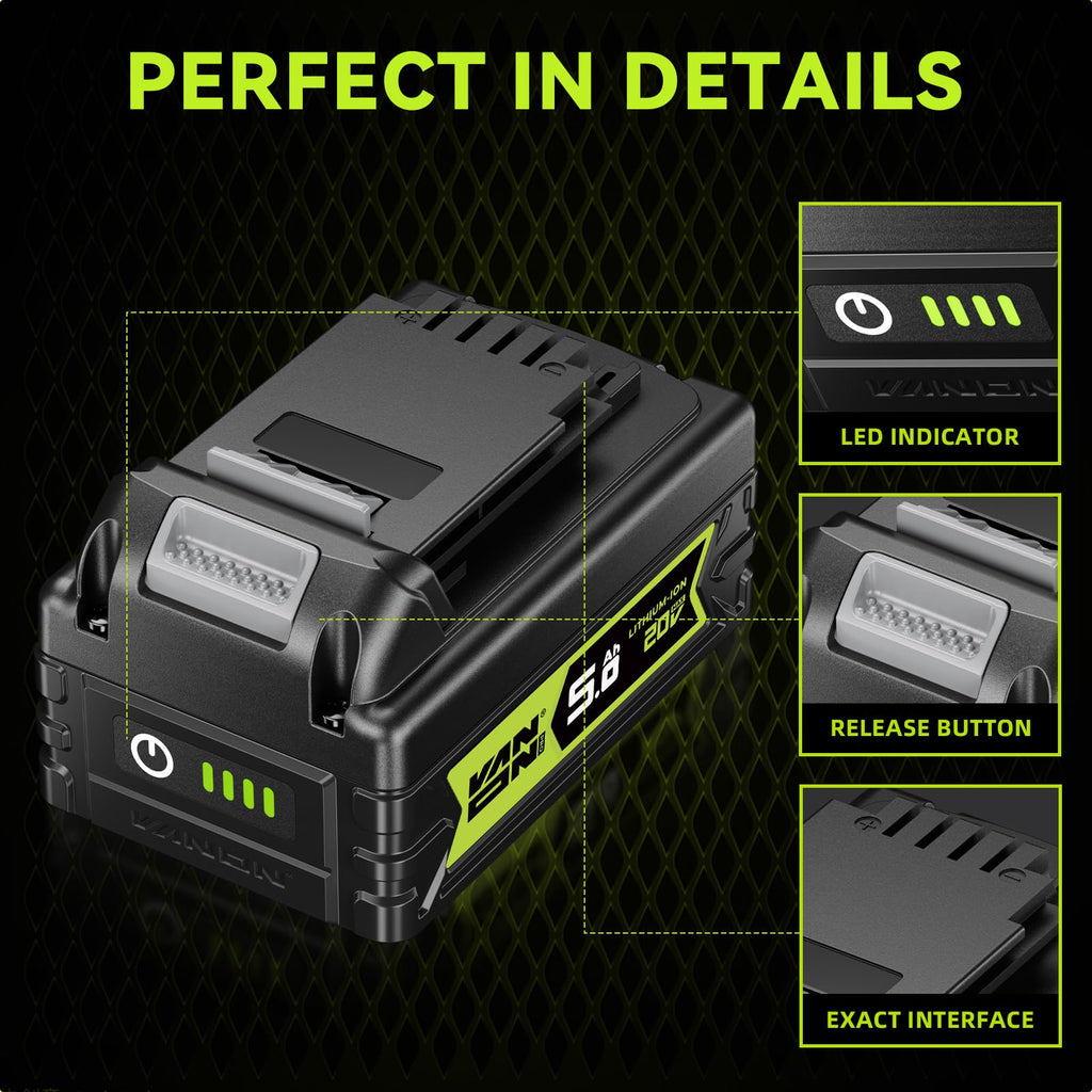 20V Max 5.0Ah Lithium Battery 2 Pack V559176
