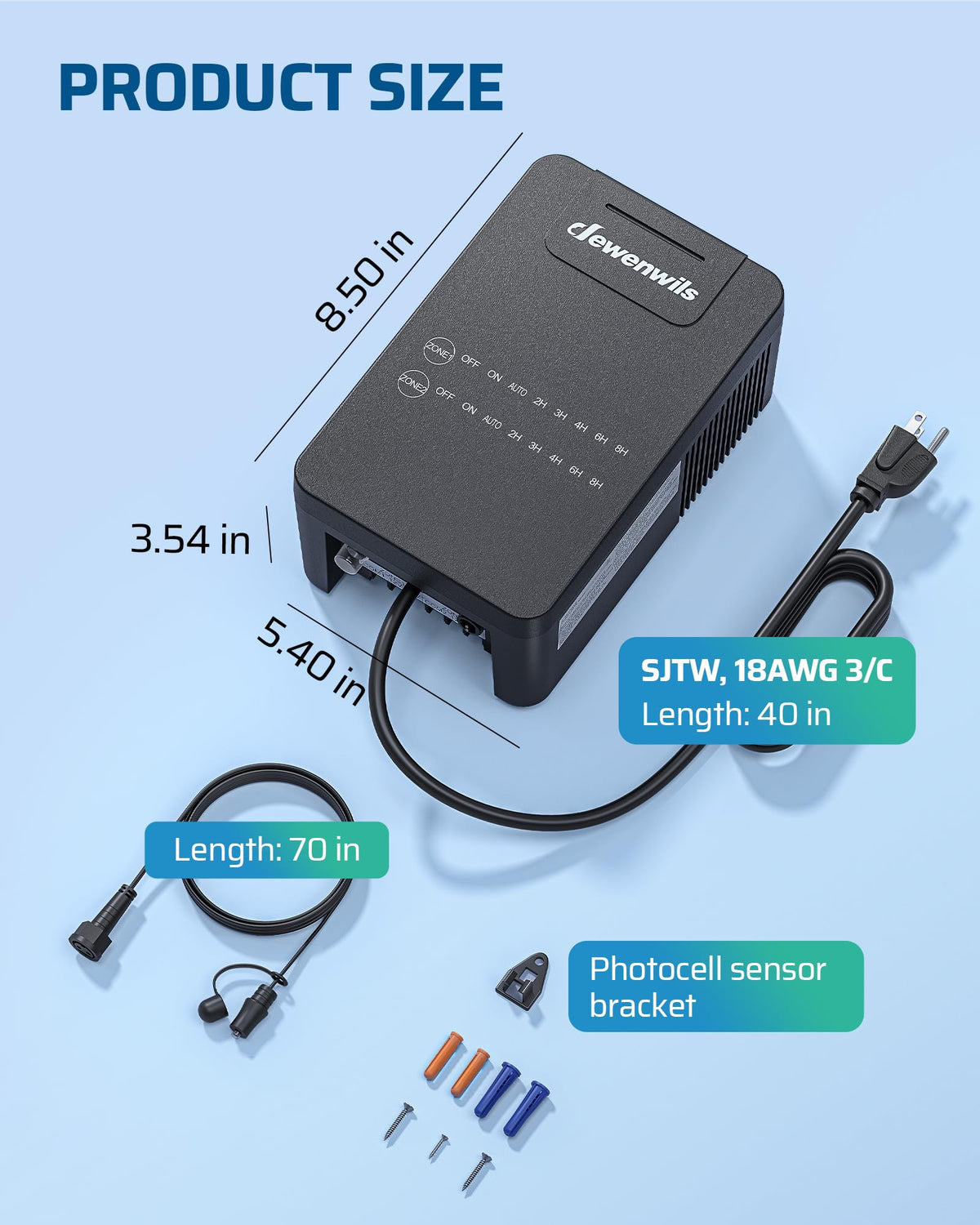 200W Low Voltage Landscape Transformer V88897