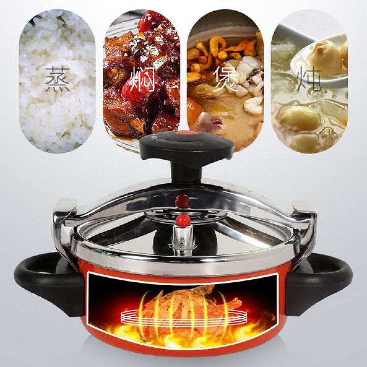 Camping Pressure Cooker Aluminum Alloy 2L E100614