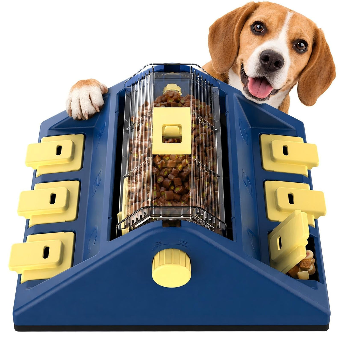 2-Level Dog Puzzle Toy Rotating Treat Dispenser V143960
