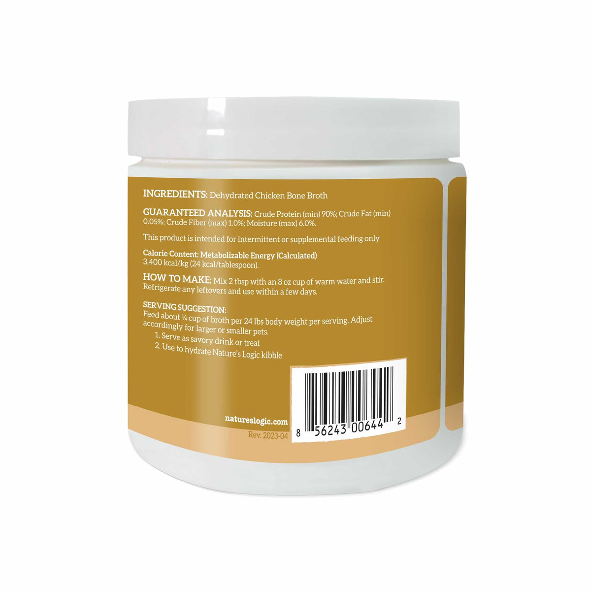 Dehydrated Chicken Bone Broth Powder Dog & Cat Topper 6oz I516710