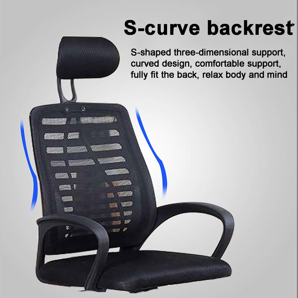 Ergonomic High Back Mesh Office Chair with Headrest Lumbar Support S476