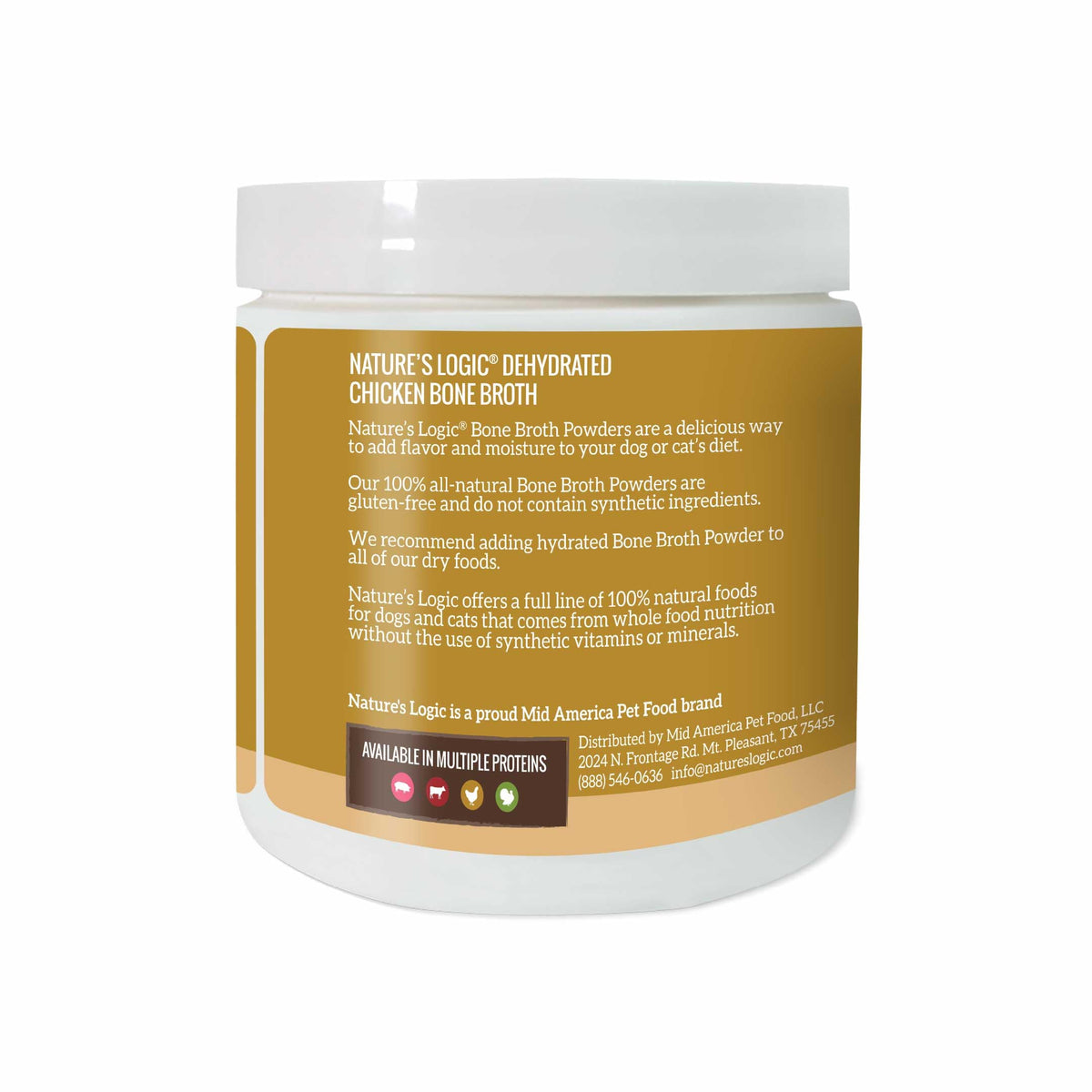 Dehydrated Chicken Bone Broth Powder Dog & Cat Topper 6oz I516710