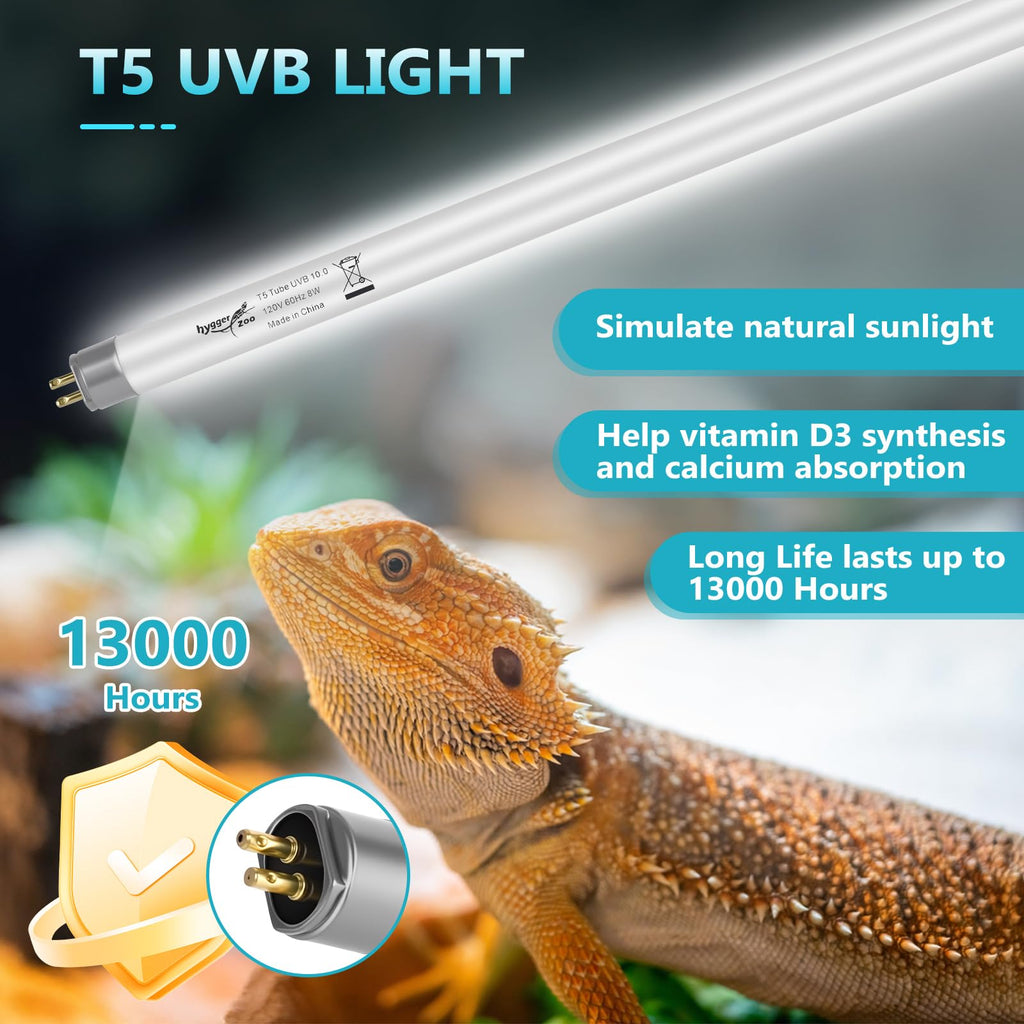 3-Pack UVB Reptile Light 10.0 Bulb 39W T5 Fluorescent M851733