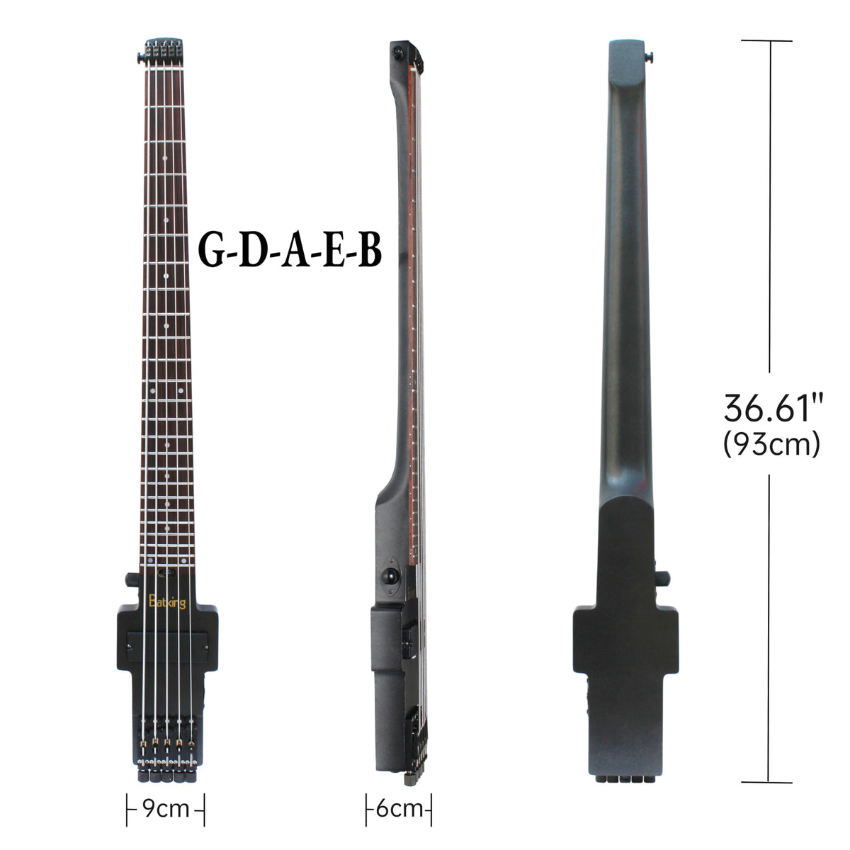 5 Strings Electric Headless Bass Guitar A317