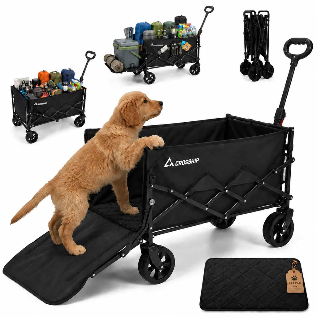 Folding Pet Wagon with Pet Pad Z591
