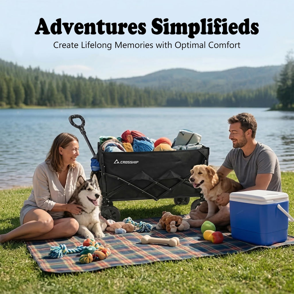 Folding Pet Wagon with Pet Pad Z591
