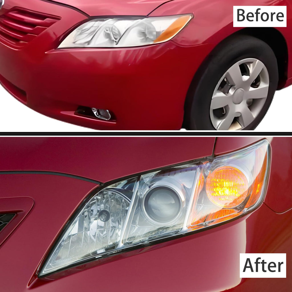Headlights Assembly for 2007 2008 2009 Toyota Camry Chrome Housing Clear Lens V88021