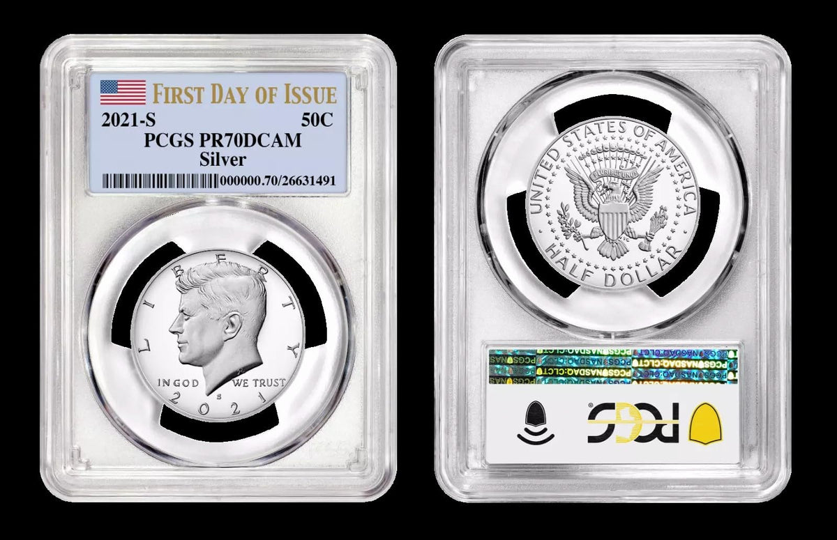2021 S Silver Kennedy Half Dollar PCGS PR-70 G22588