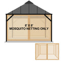 8x8 ft 4 Panel Gazebo Mosquito Netting B761555