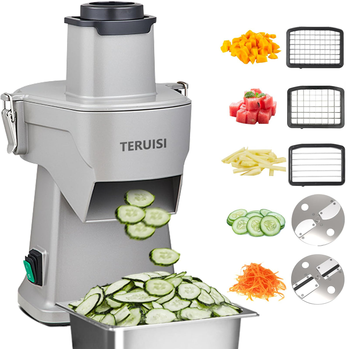 200W 4-In-1 Electric Vegetable Chopper Food Processor F698