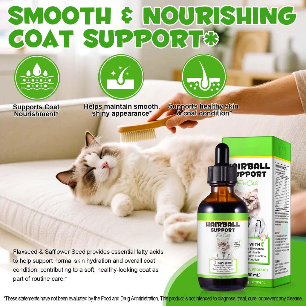 Cat Hairball Remedy Digestive Aid Drops 60ml O1240
