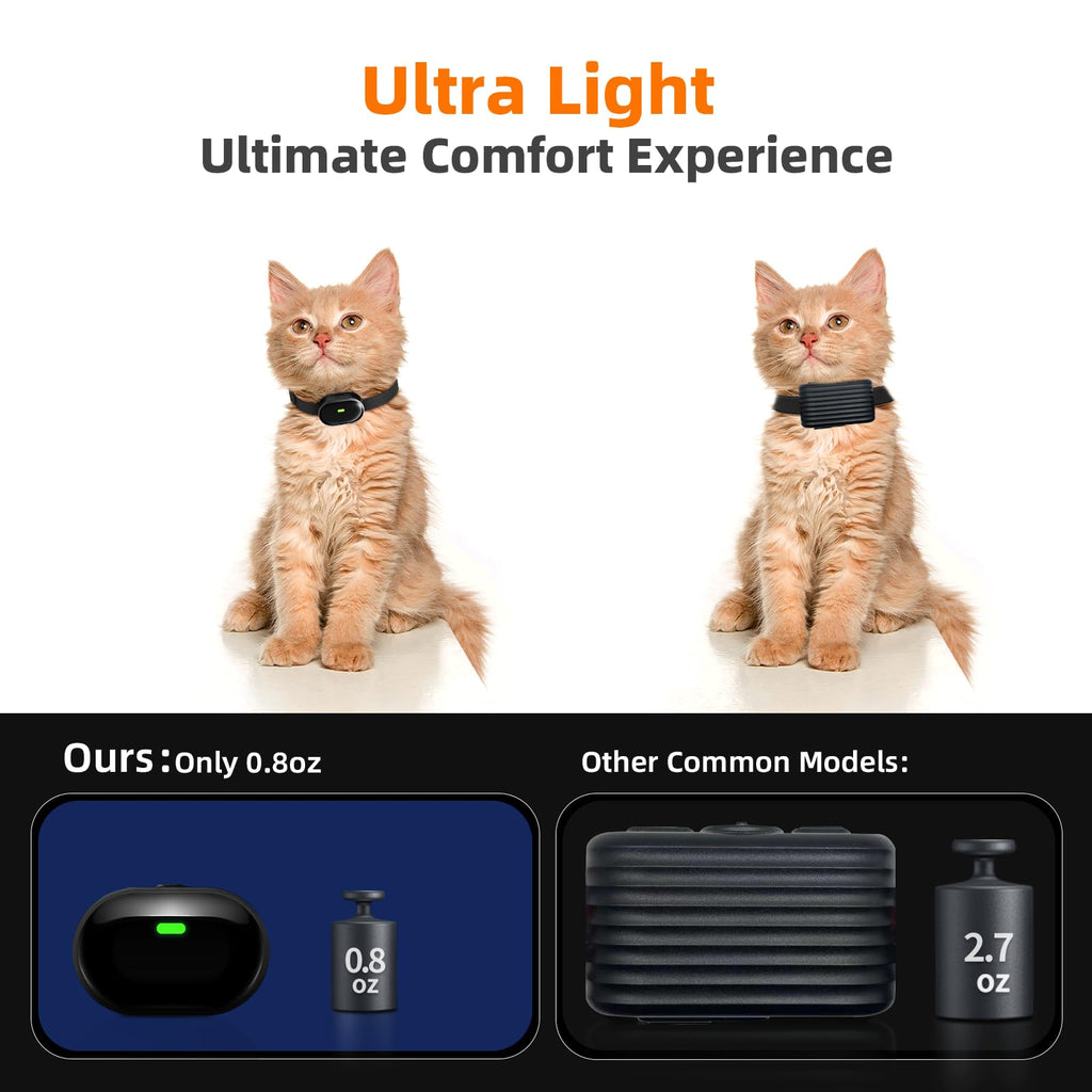Ultra-Small Cat Training Collar with Remote, Waterproof, Rechargeable Q21876