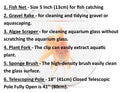 5 in 1 Aquarium Cleaning Kit with Telescopic Pole R161