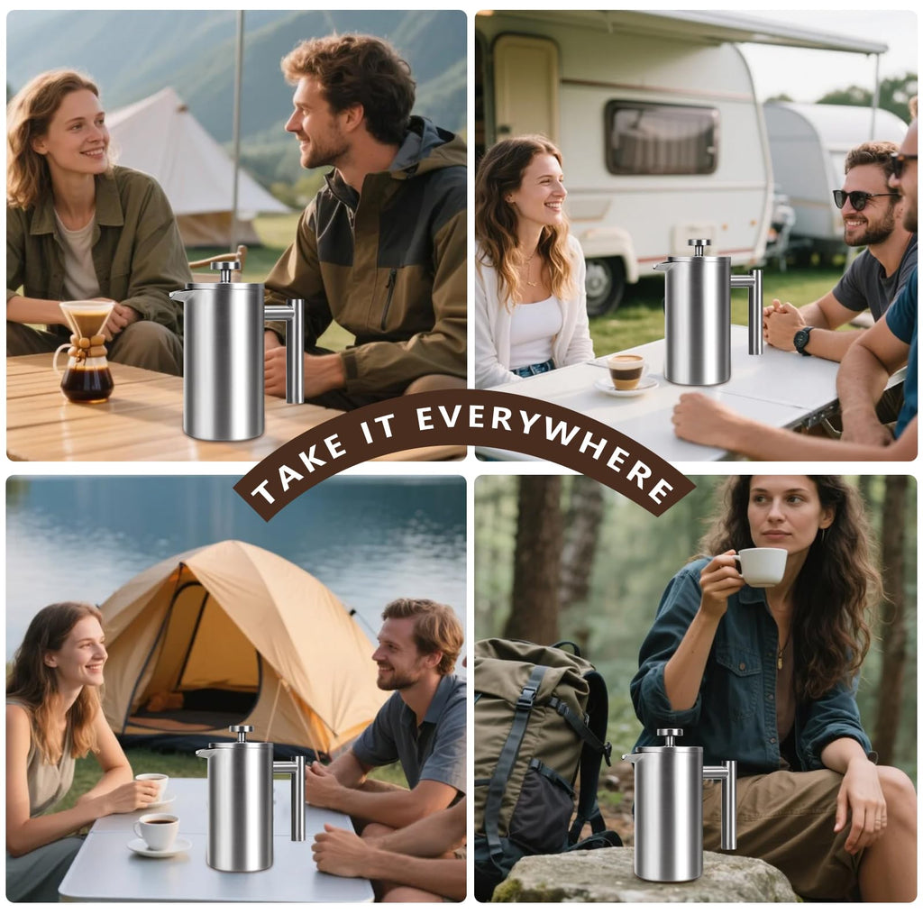 34 oz Stainless Steel French Press P602503