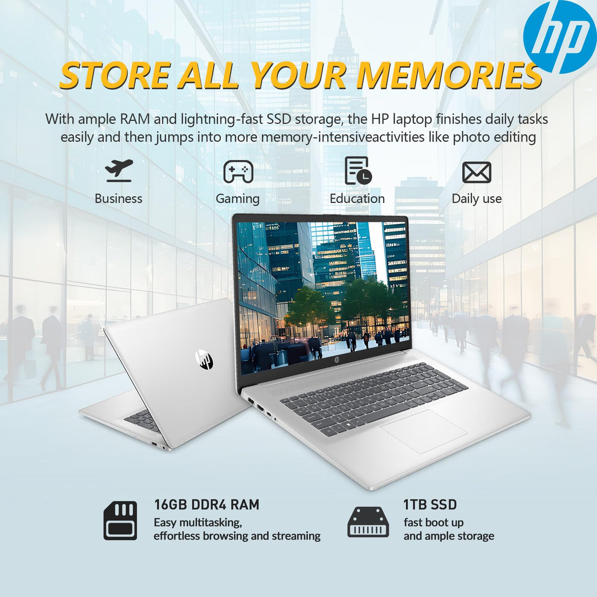 17.3" Touchscreen Laptop, 16GB RAM 1TB SSD A4026