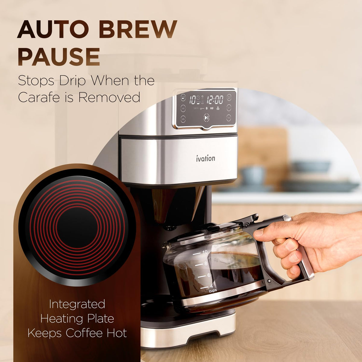 2-in-1 Drip Coffee Maker & Grinder Q67571