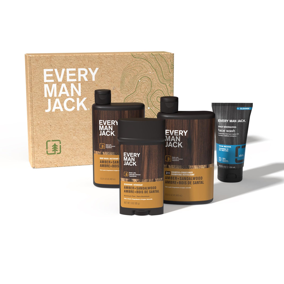 Amber Sandalwood Bath and Body Shower Gift Set O303