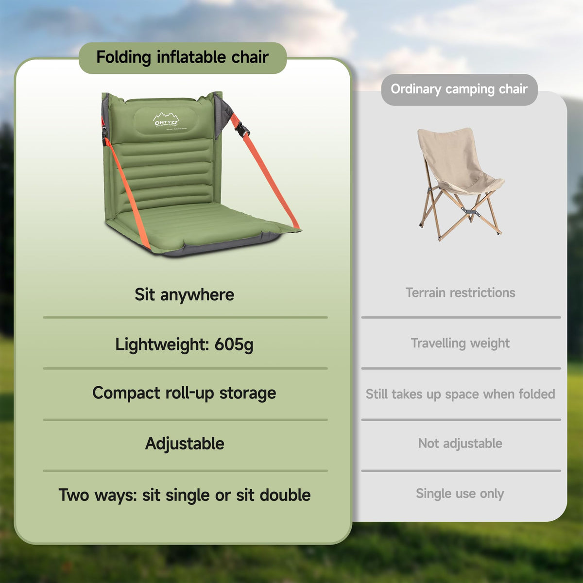 Inflatable Portable Folding Stadium Seat T41178