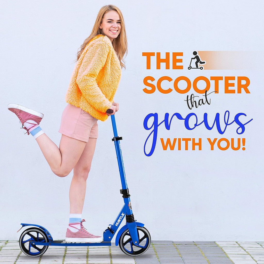 2-Wheel Folding Kick Scooter with Adjustable T-Bar Handlebar R422026