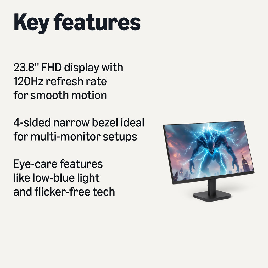 23.8-inch 1080P 120 Hz Computer Monitor K6866