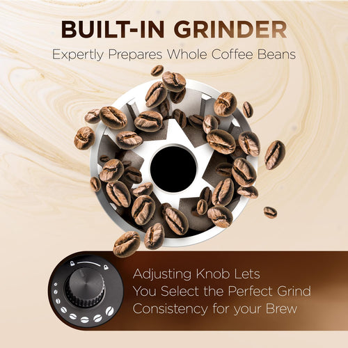 2-in-1 Drip Coffee Maker & Grinder Q67571