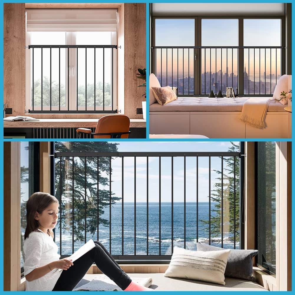 Black 3 Piece Window Guards N639