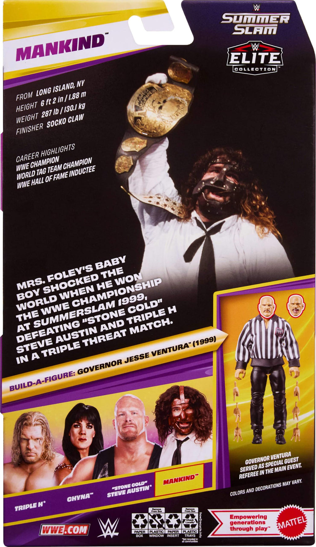WWE Elite Collection Mankind Action Figure & Accessories J803