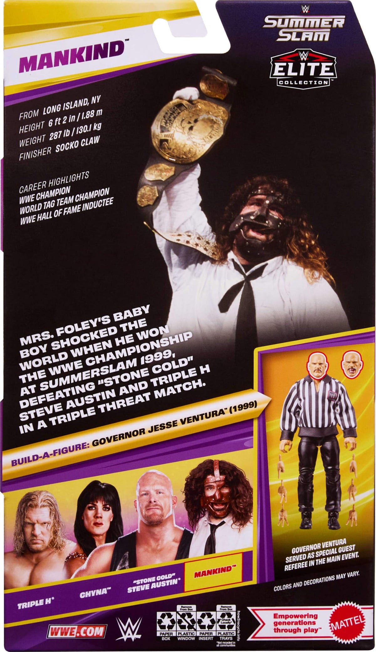 WWE Elite Collection Mankind Action Figure & Accessories J803