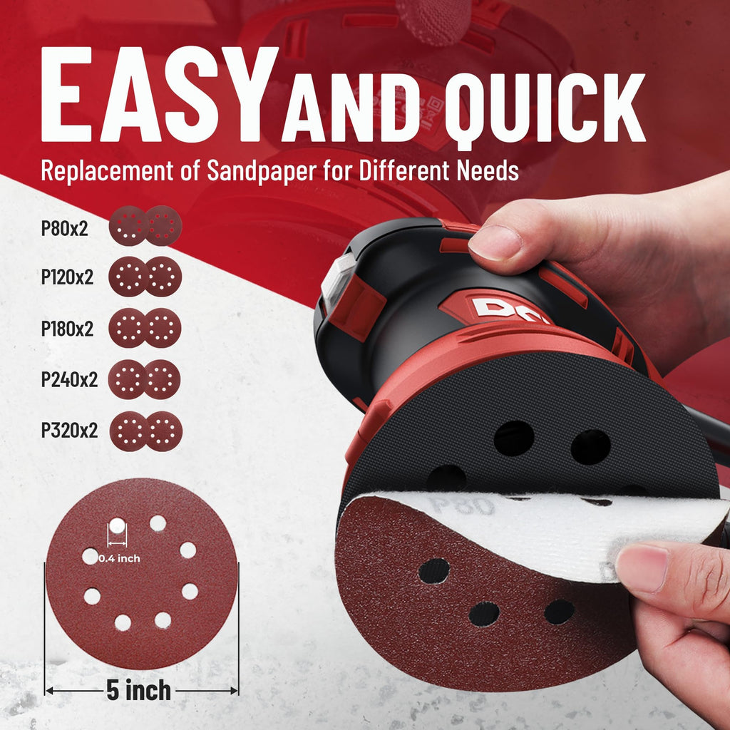 3.0 AMP Corded Random Orbital Sander B808
