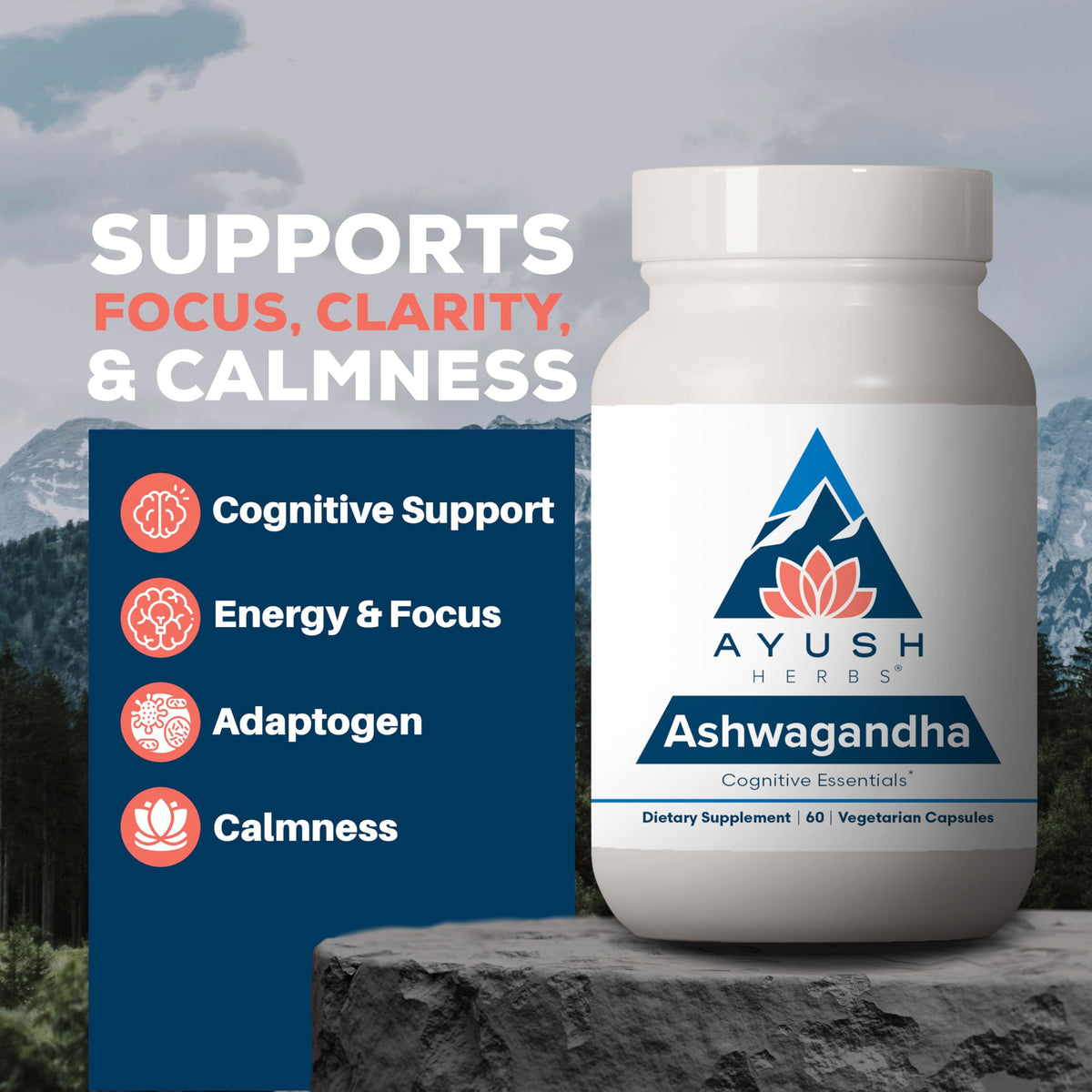 Ashwagandha Capsules 500mg 60 Servings S649