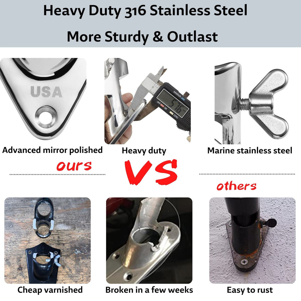 1 Inch Stainless Steel Flag Pole Holder P7766