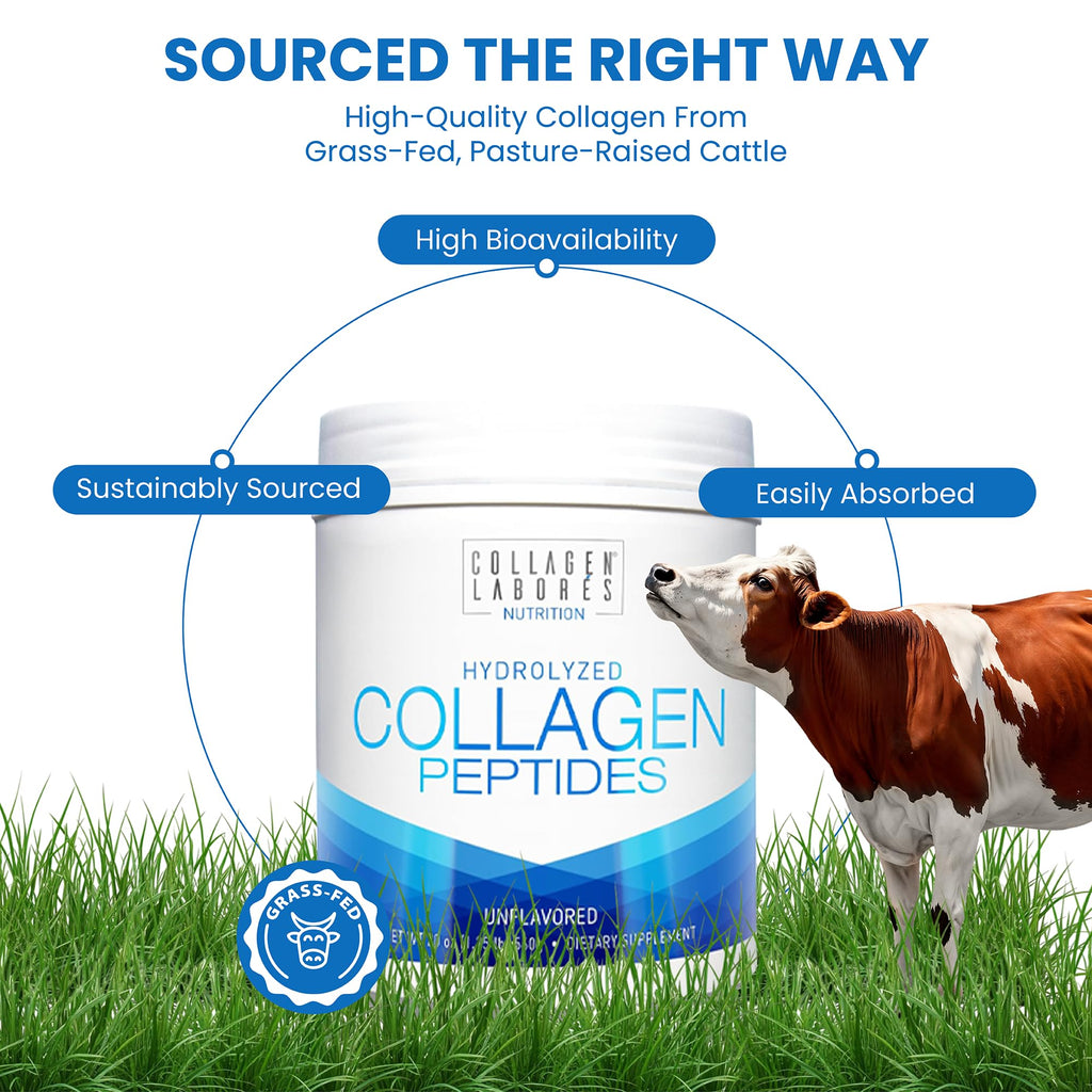 Hydrolyzed Collagen Peptides 20 oz Unflavored Powder I710207
