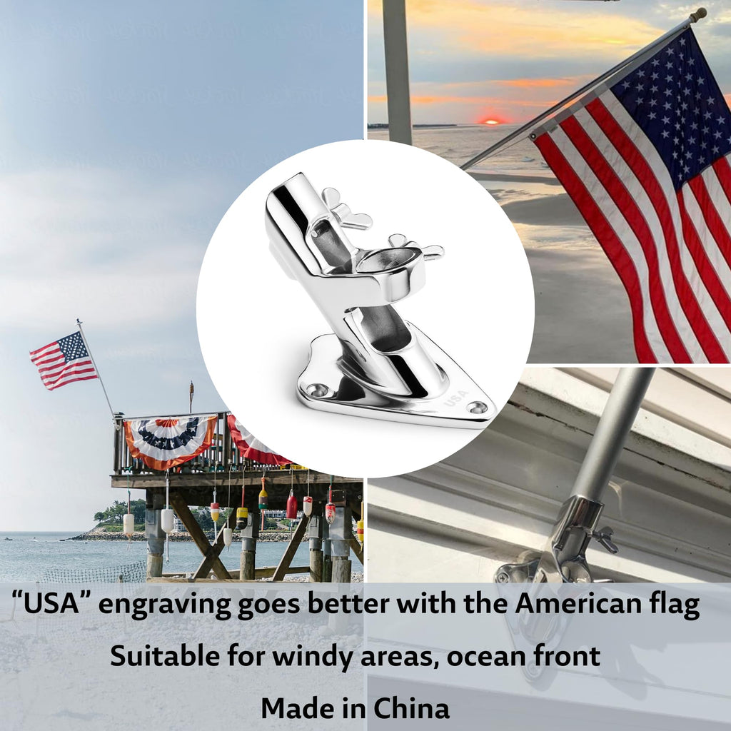 1 Inch Stainless Steel Flag Pole Holder P7766