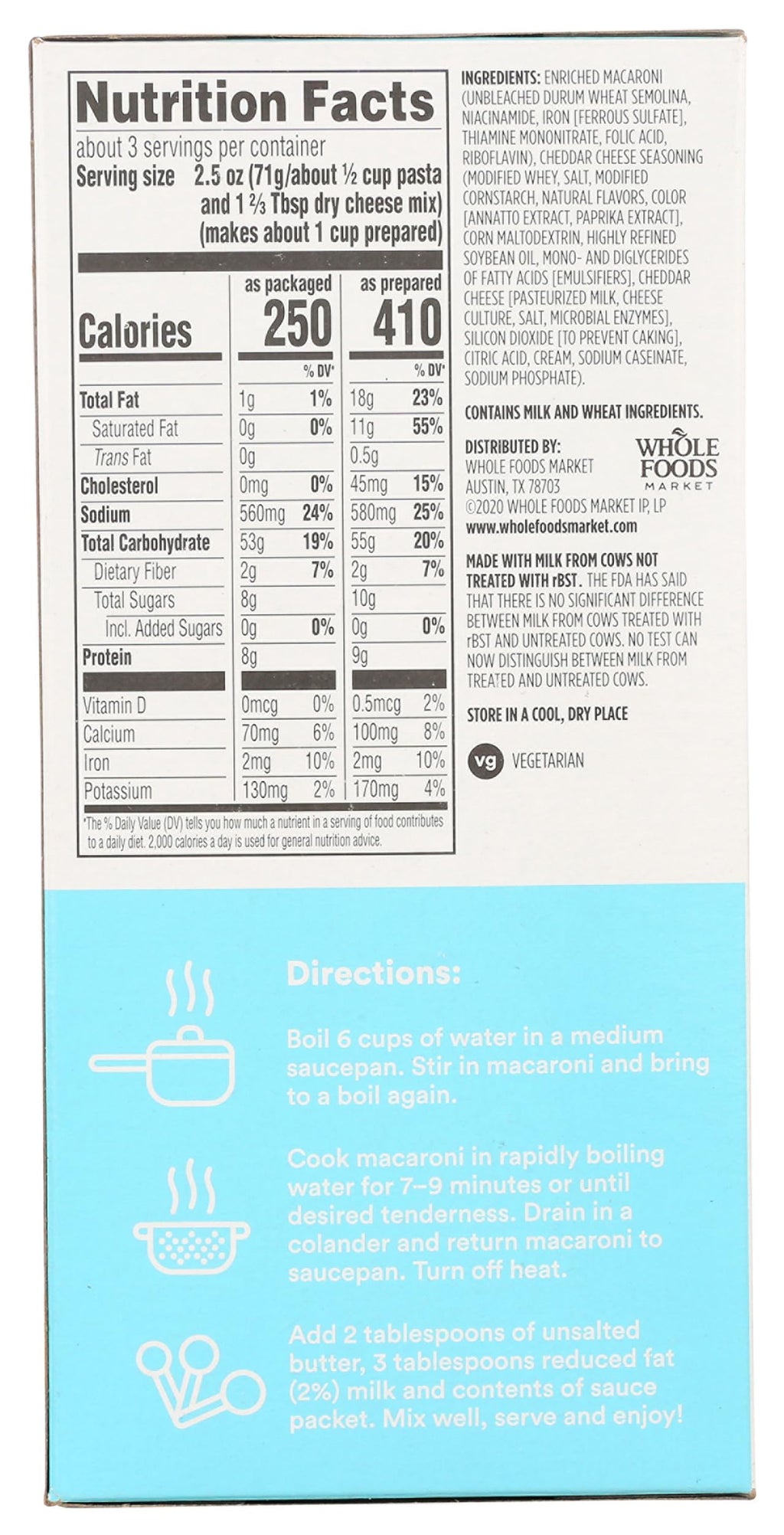 Macaroni & Cheese 7.25 Ounce L339