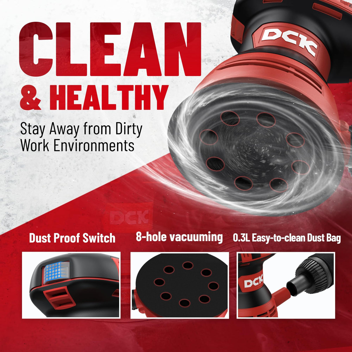 3.0 AMP Corded Random Orbital Sander B808