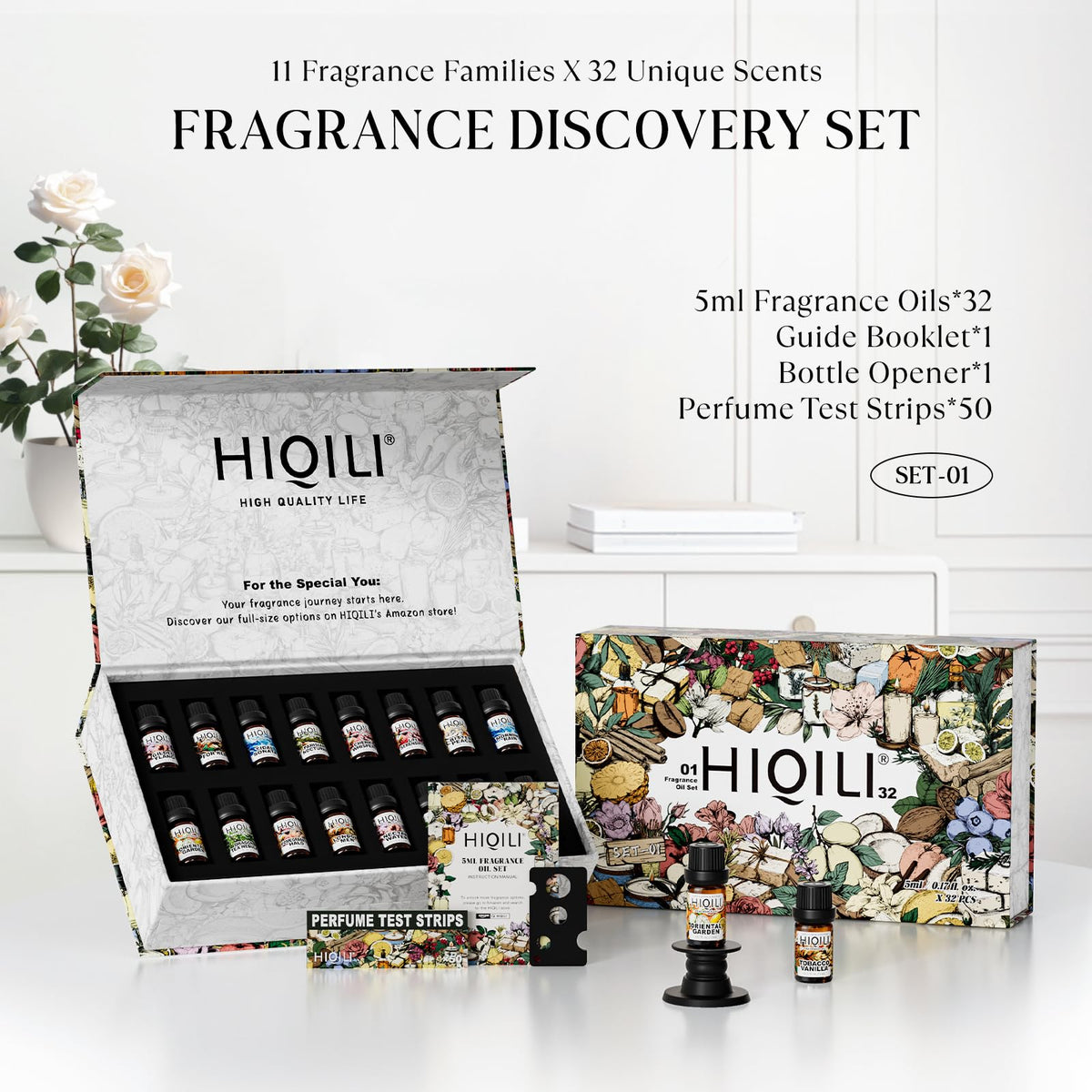 100ML Lavender Essential Oil & 5ML*32 Fragrance Oil Set G13784