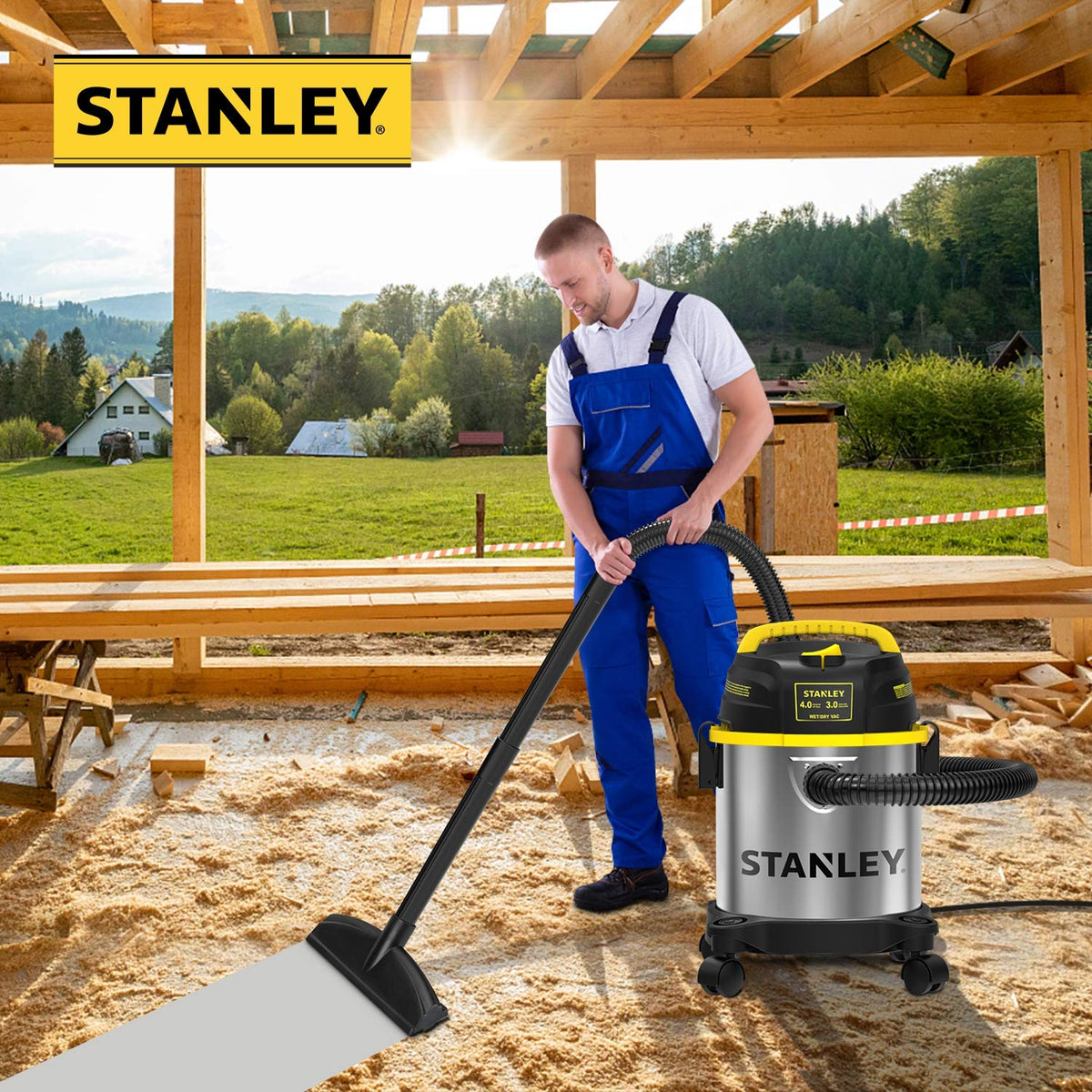 3 Gallon Stainless Steel Wet Dry Shop Vacuum R64209