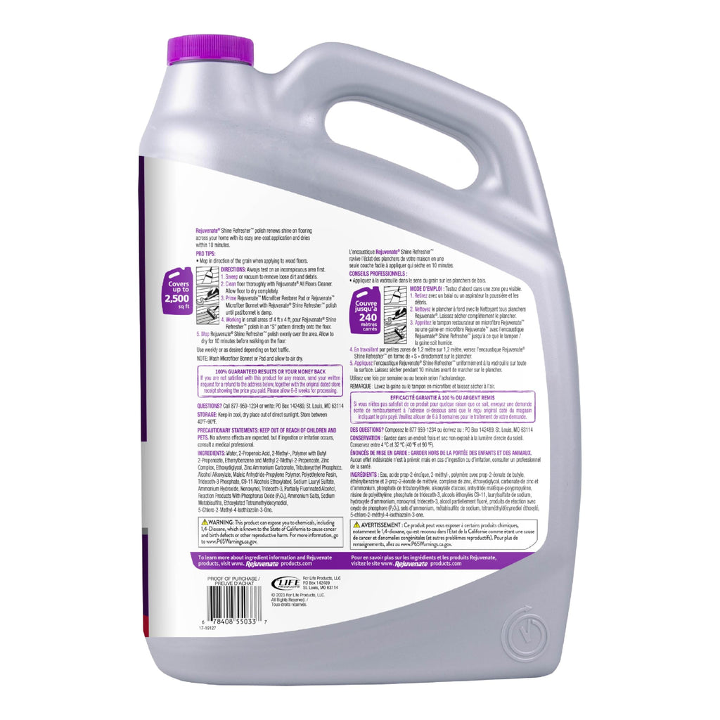 1 Gallon Floor Polish for Sealed Hardwood, Laminate, Vinyl and Tile C521067