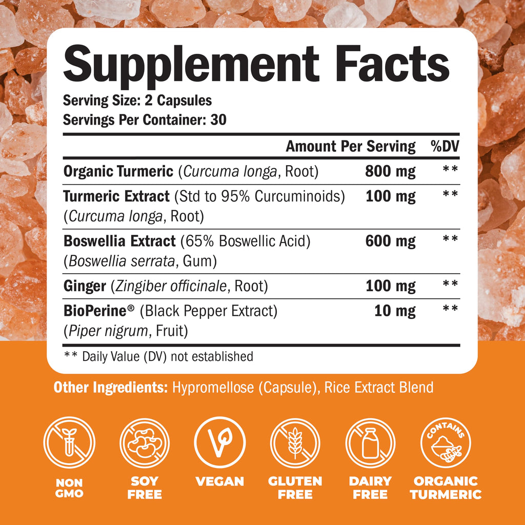 Turmeric Curcumin Supplement with Boswellia Serrata Extract A4271