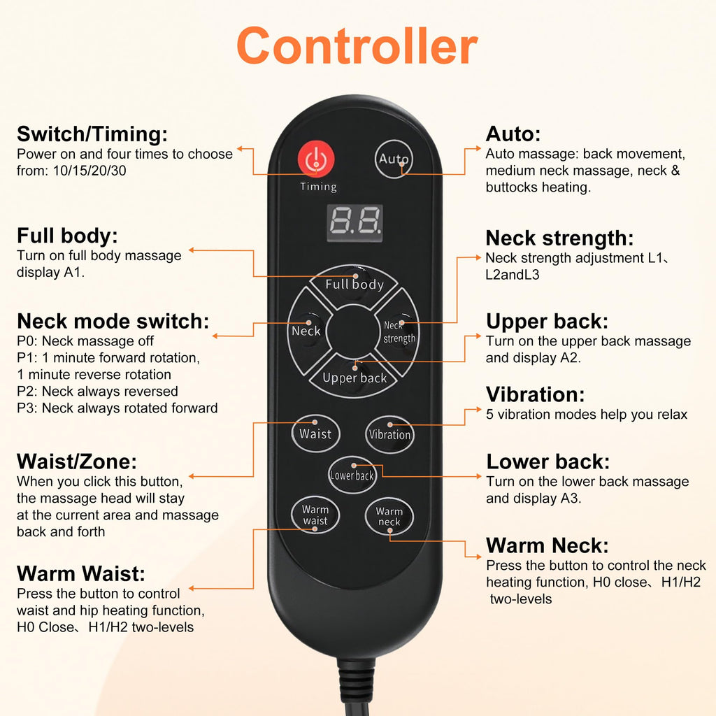 Shiatsu Neck and Back Massager V606549