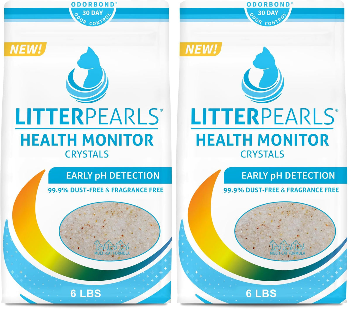 Unscented Micro Crystals Cat Litter 6 LB Bag W355