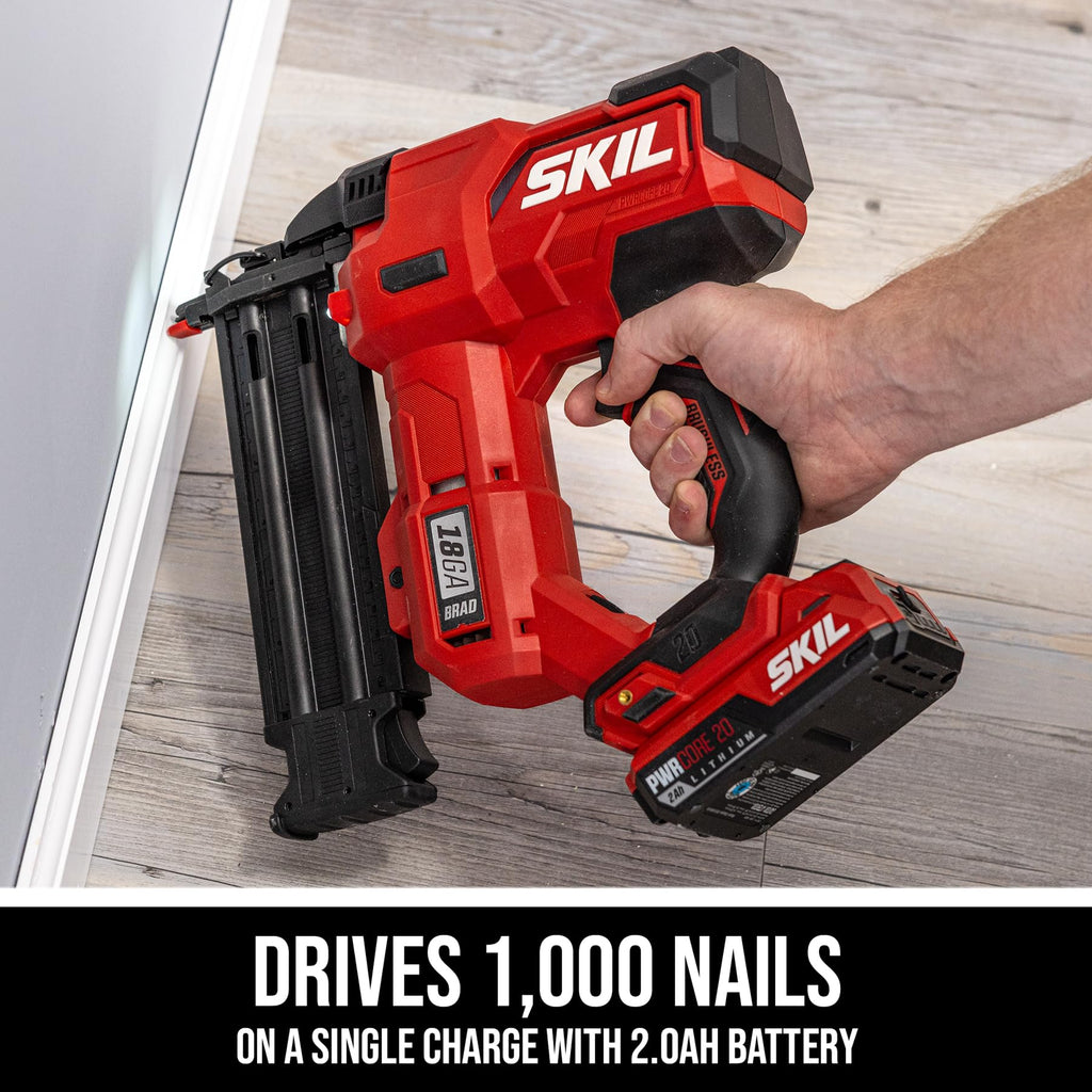 20V 18Ga Brad Nailer Kit with Battery and Charger P937