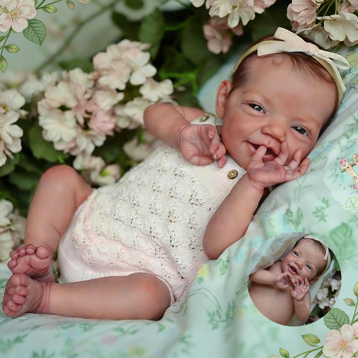 20 in Full Silicone Reborn Baby Doll Girl G729739