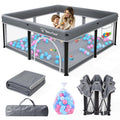 Foldable Baby Playpen with Mat and Ocean Balls B4987