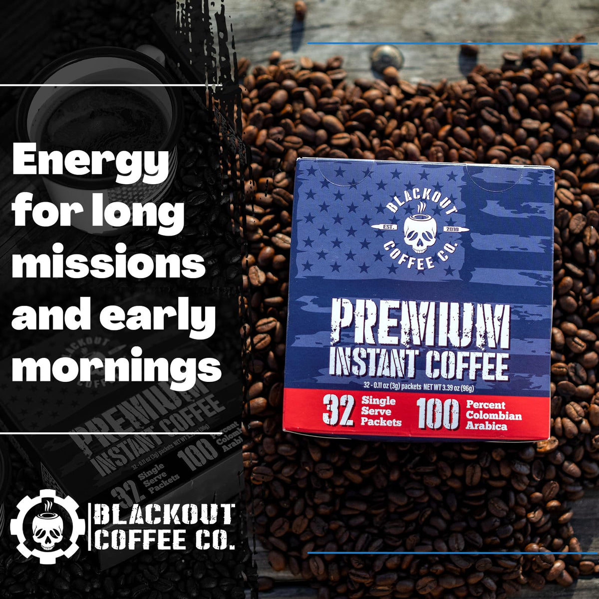 Colombian Arabica Instant Coffee Medium Roast 32 Count O58845