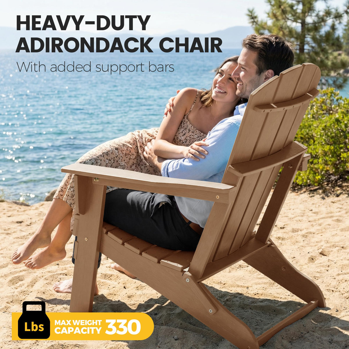 Folding HDPE Adirondack Chair P5214