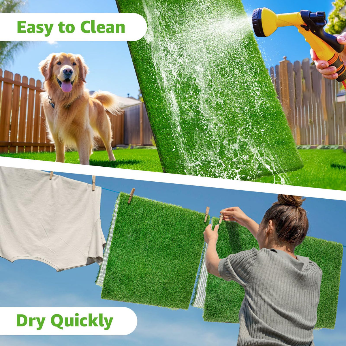 Artificial Grass Pee Pads 20"x 25" 2 Pack I7628